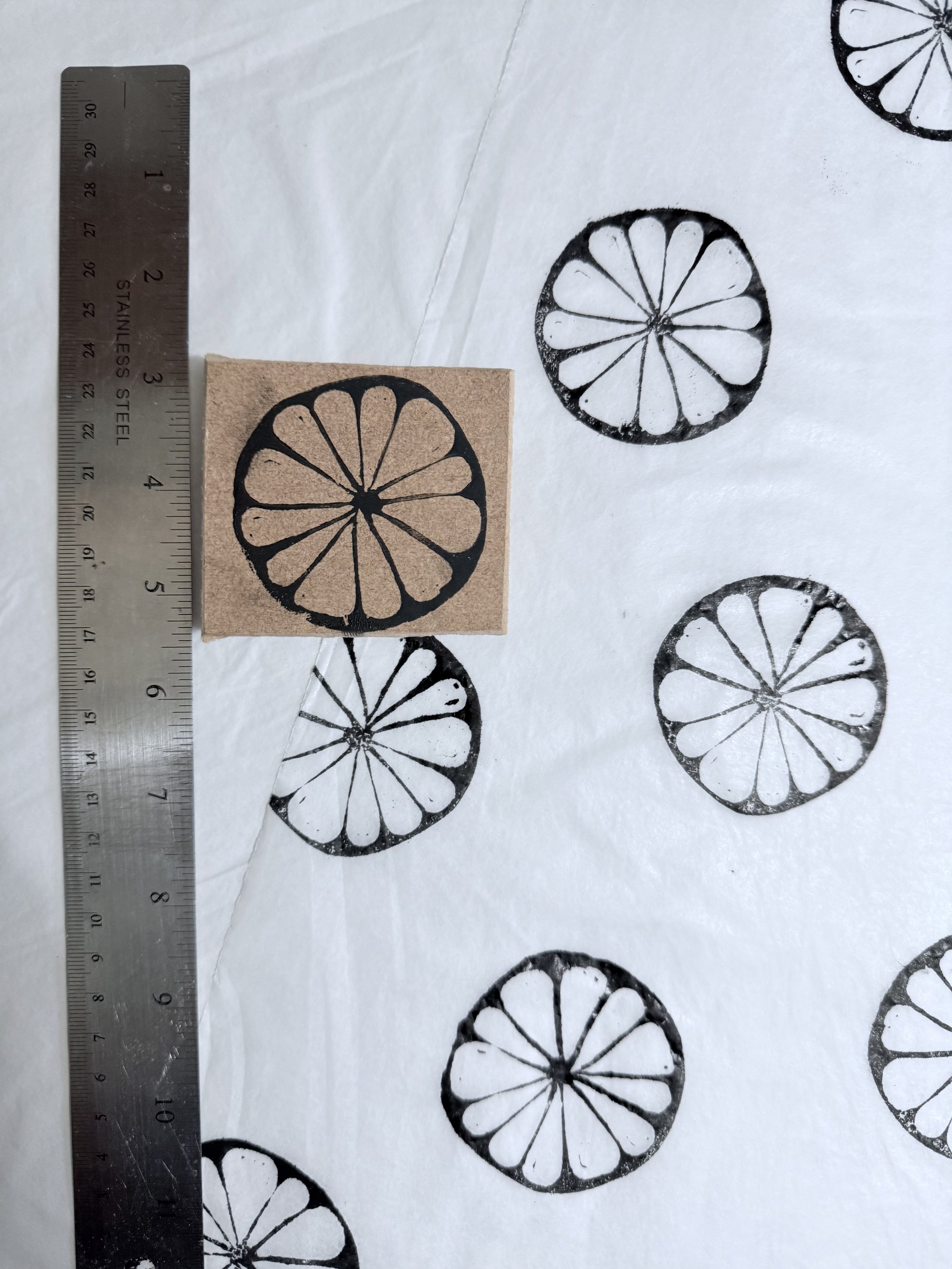 2 layer Citrus | rubber stamps | lino stamps | mounted | unmounted