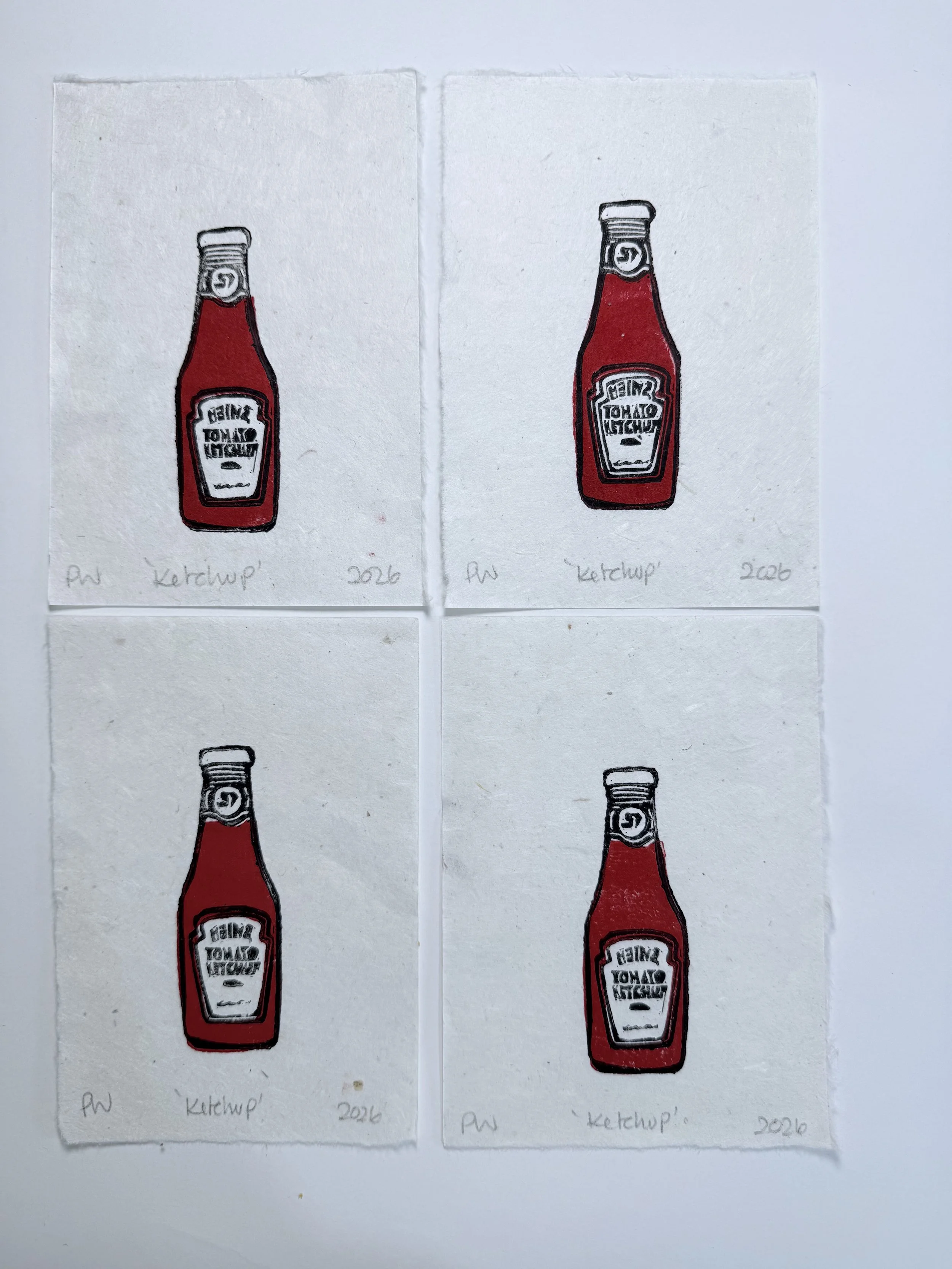 Art prints| mini prints | Ketchup A6