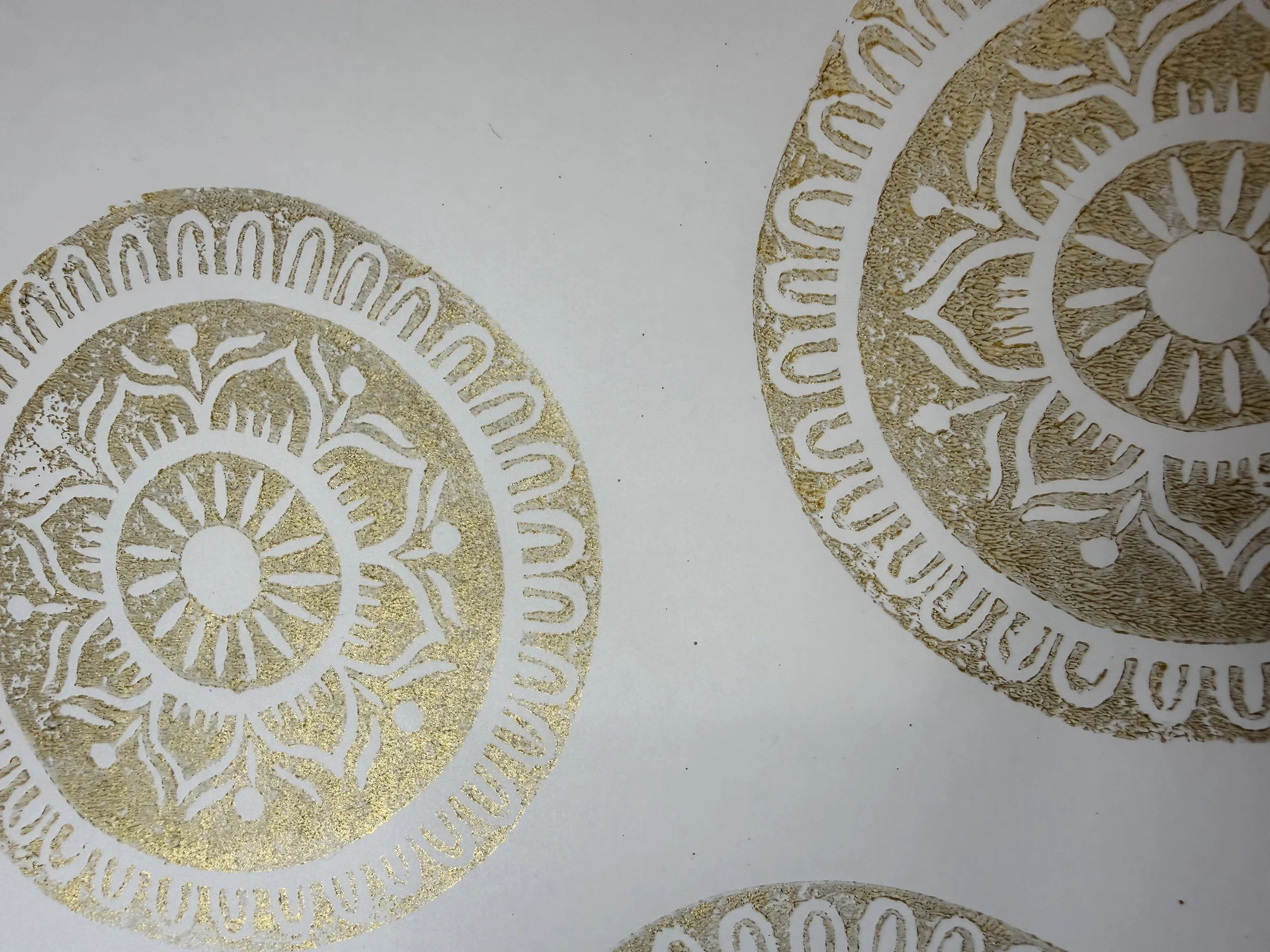 Mandala Gift wrap, wrapping paper, handprinted