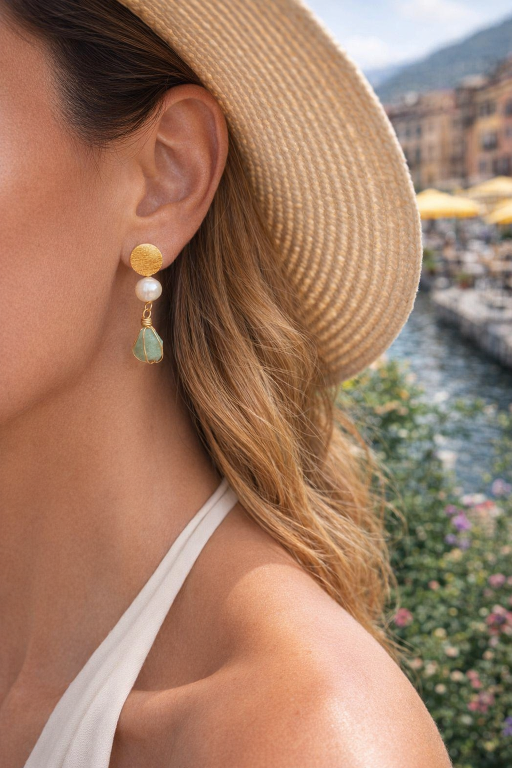 Moralla Sea Pearl Drop Earrings 