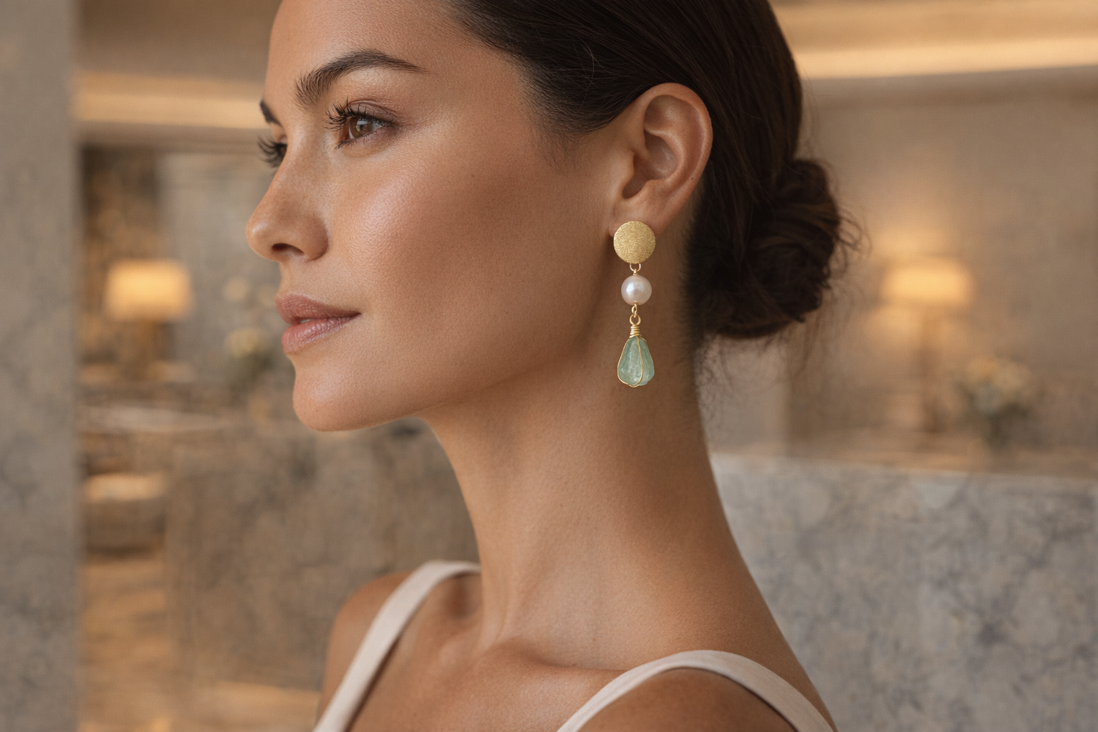 Moralla Sea Pearl Drop Earrings 
