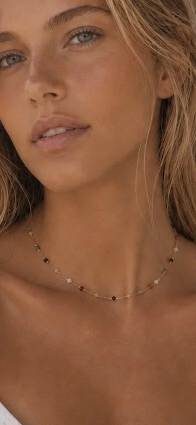 Solea Dainty Gemstone Necklace