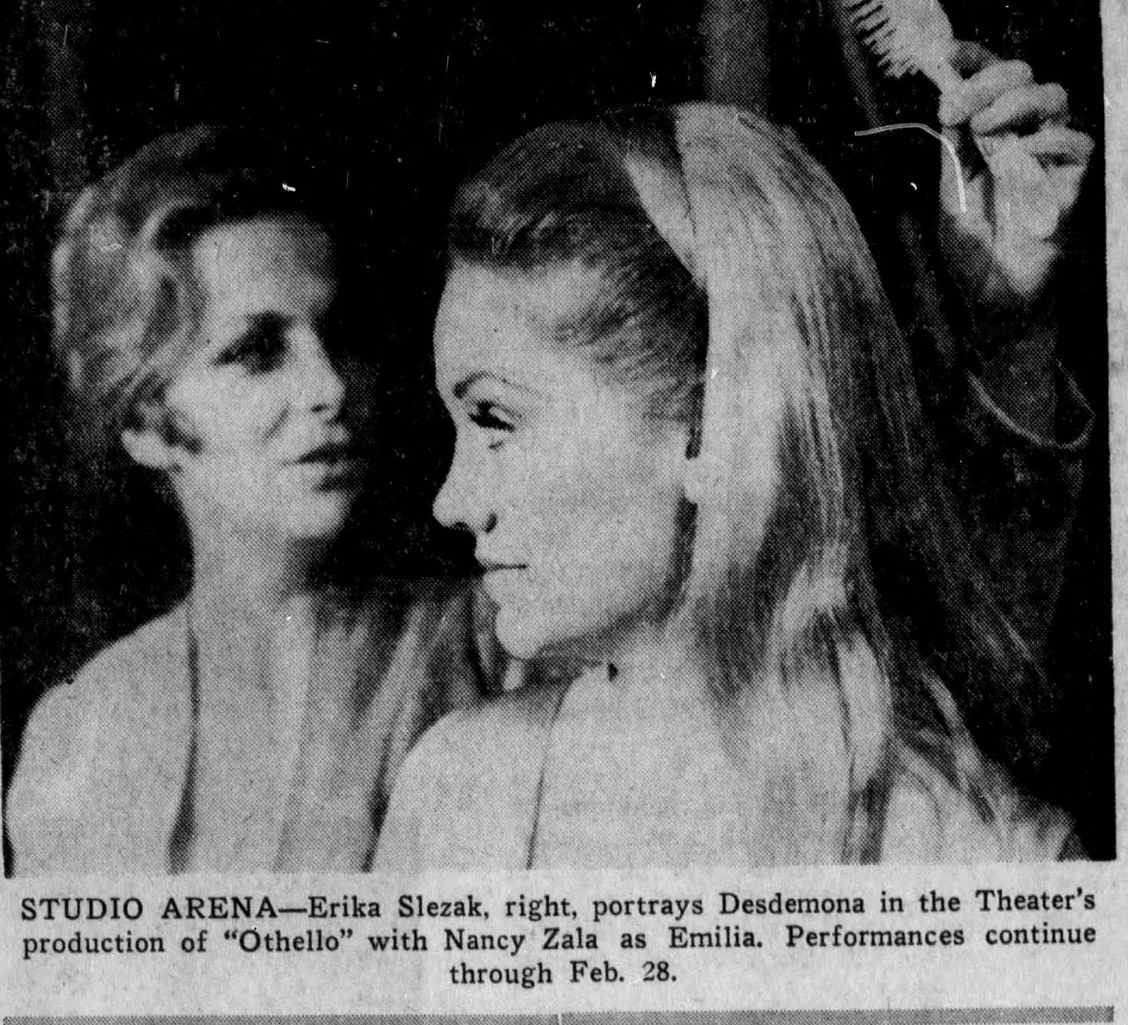 1971 Studio Arena Erika Slezak portrays Desedoma