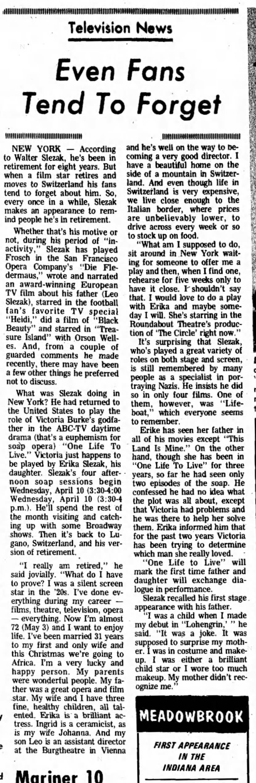 1974 Even Fans Tend to Forget