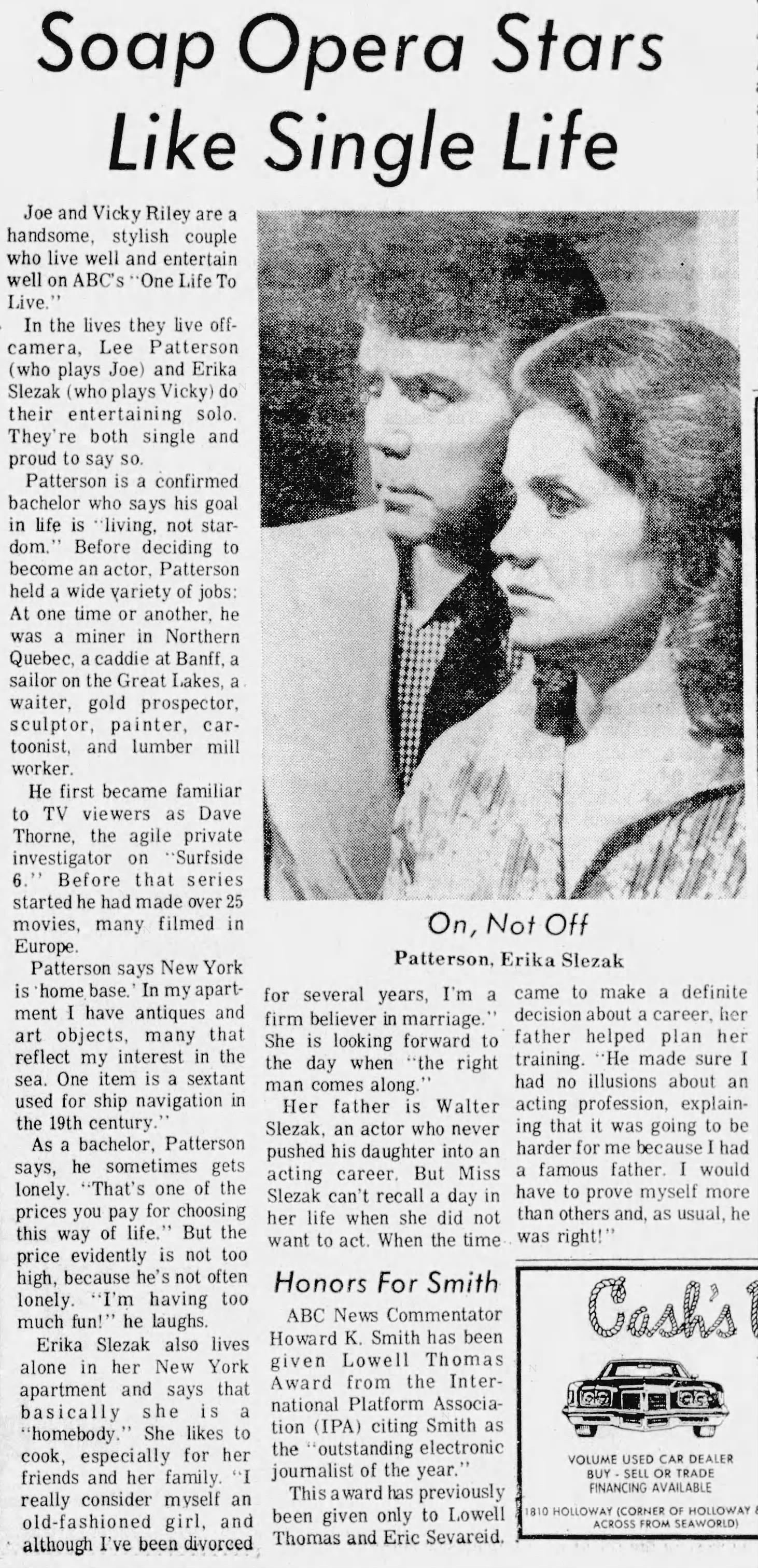 1976 Soap Opera Stars Life