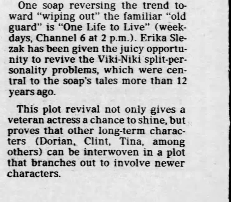 1985 Reversing Trends
