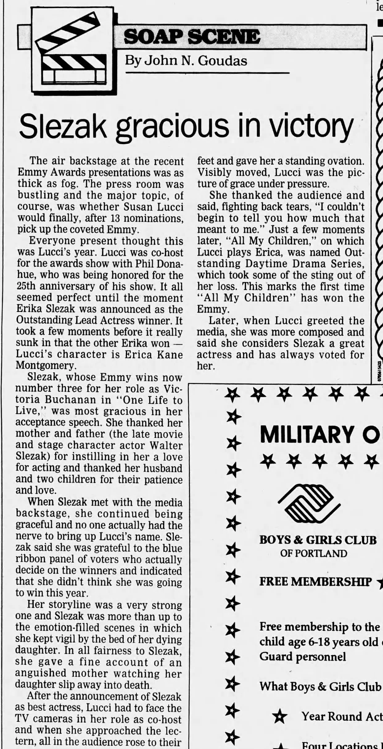 1992 Slezak Gracious In Victory