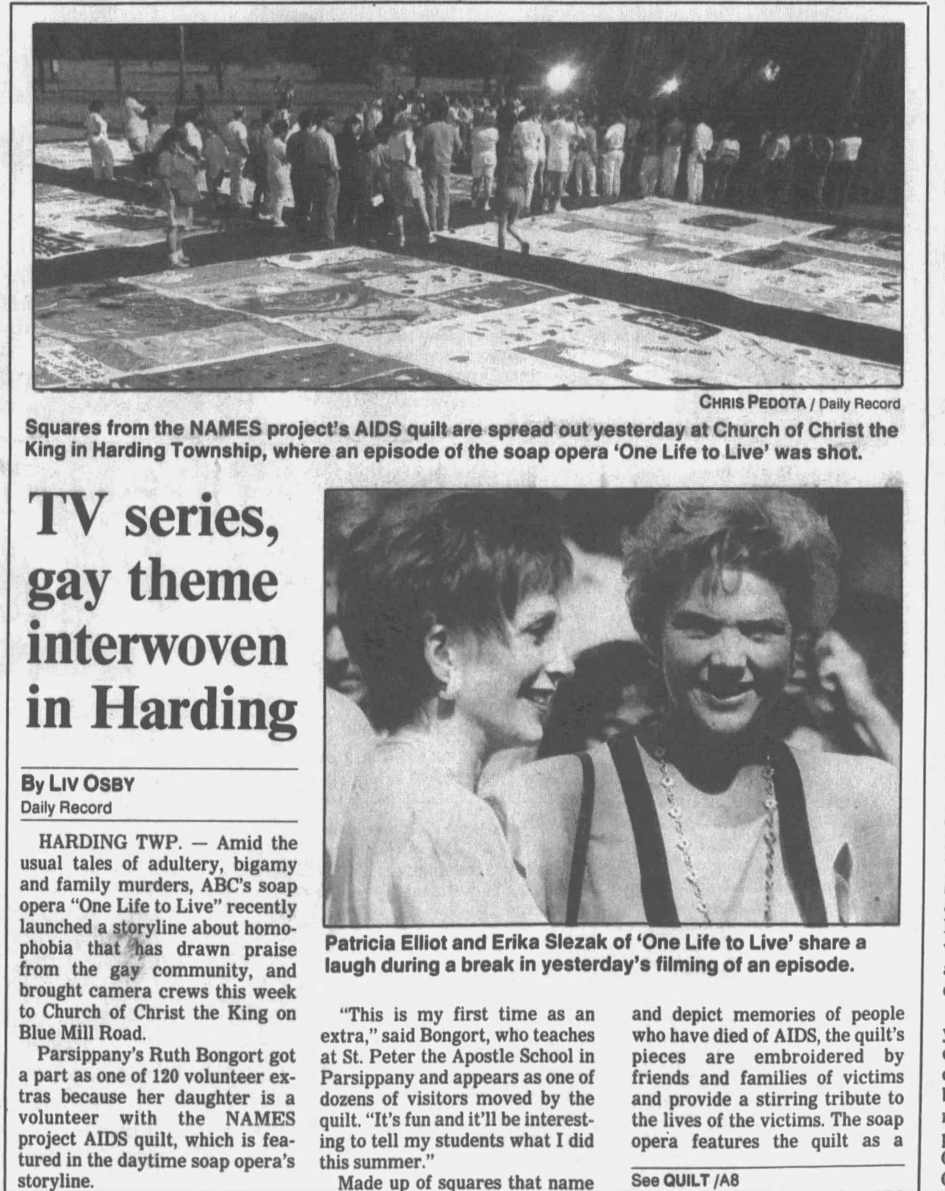 1992 AIDS Quilt Interwoven In Harding