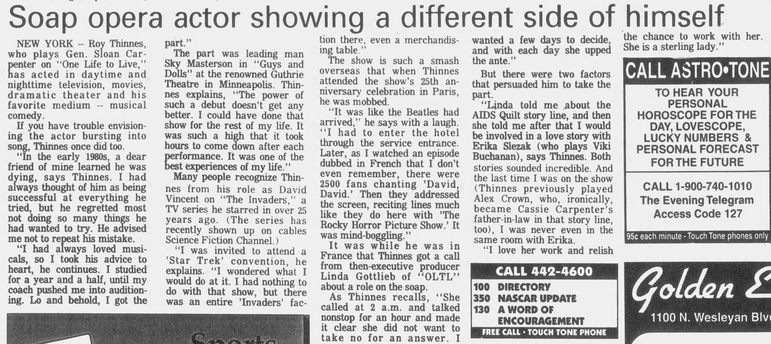 1994 Actor Showing Different  Side