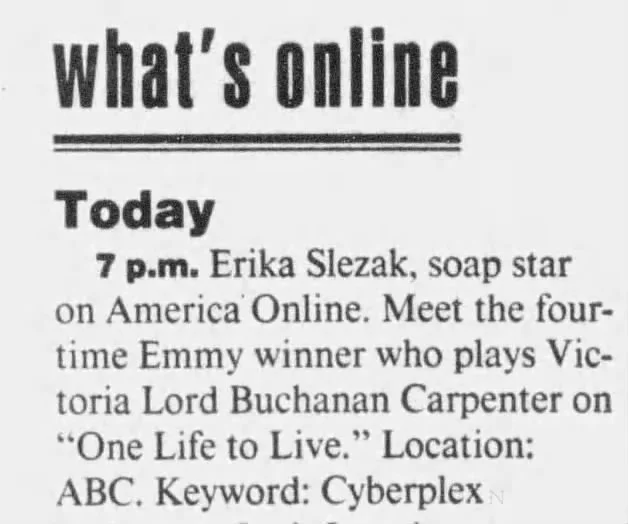 1995 What’s Online