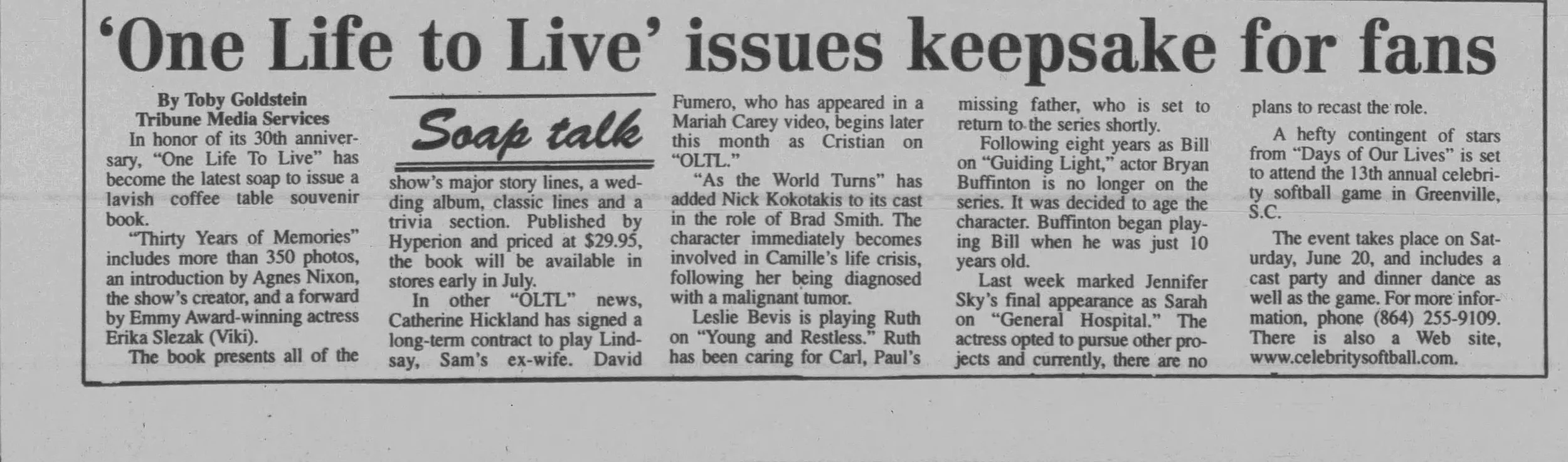 1998 OLTL  Keepsake