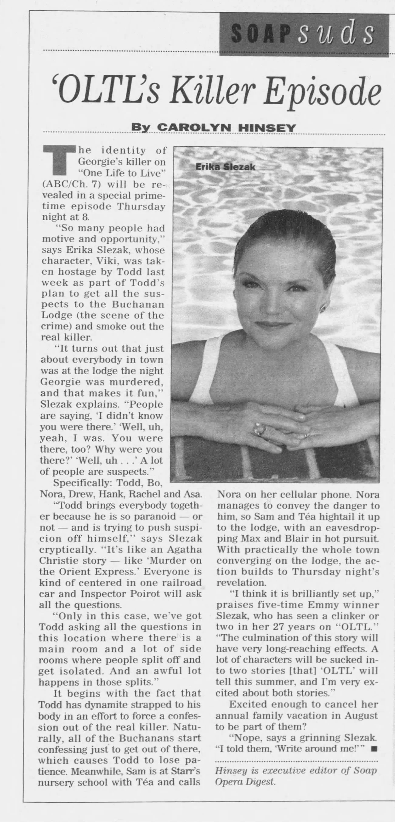 1998 ‘OLTL’s Killer Episode 