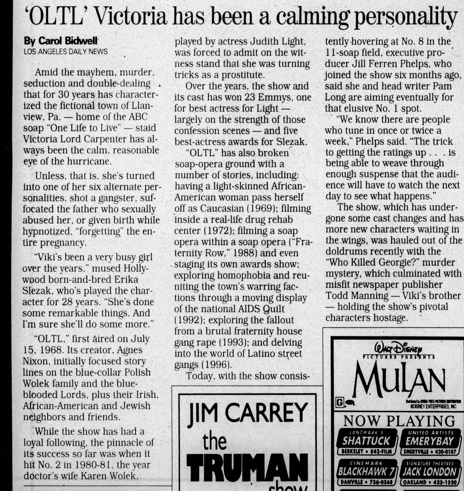 1998 Calming Personality