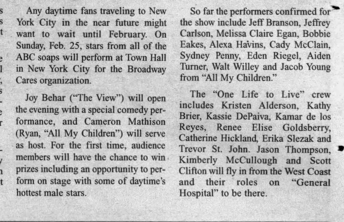 2007 Broadway Cares