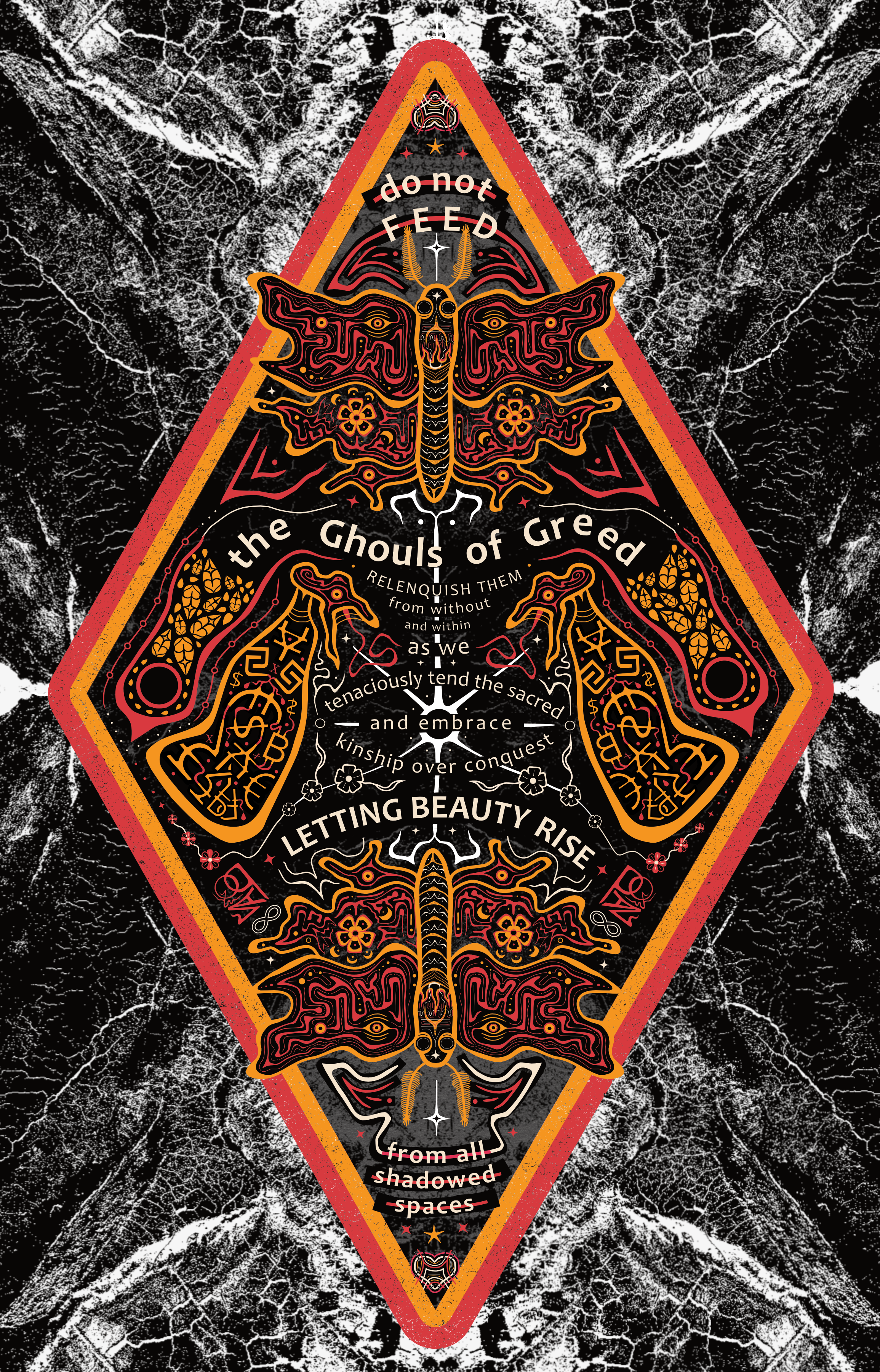 Moth & Ghouls ~ paper print