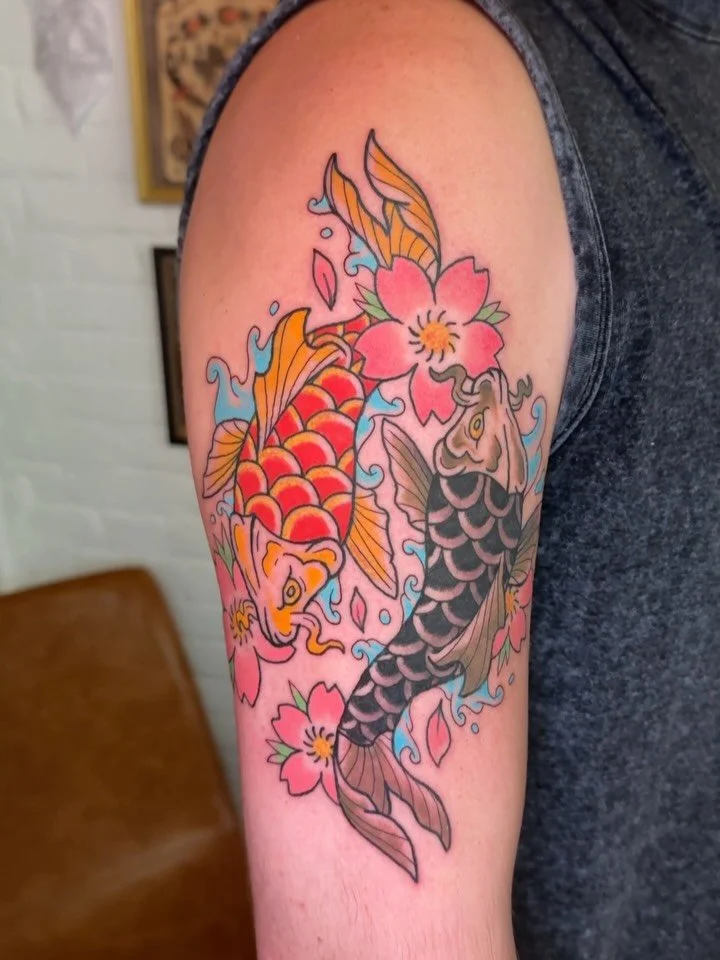 Something fun walked out the door today!
#koifishtattoo #koi #mntattooartist #minneapolistattooartist