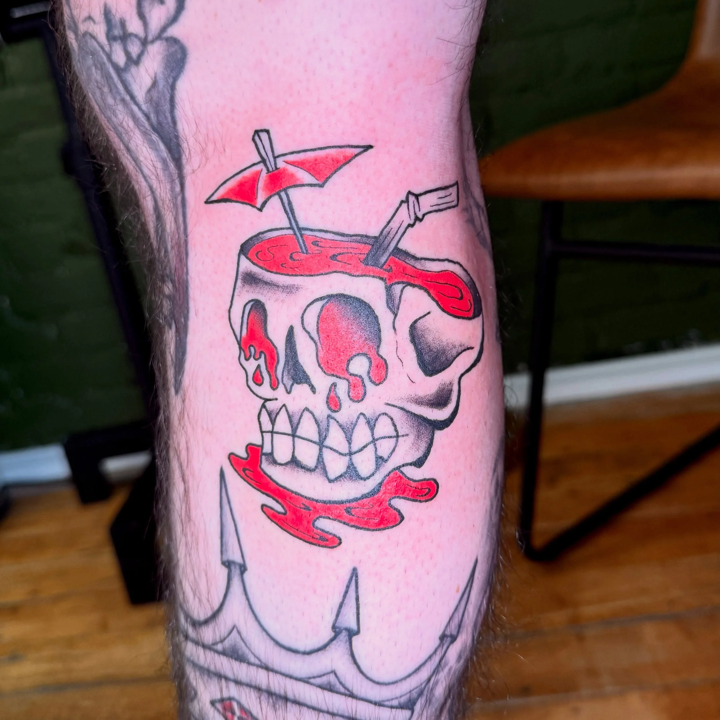 I&rsquo;m thirsty, who wants some punch? 
#skullcup #skulltattoo #mntattooartist #minneapolistattooartist