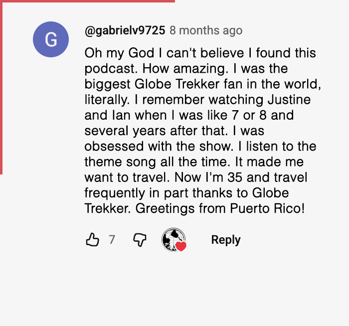 YouTube comment