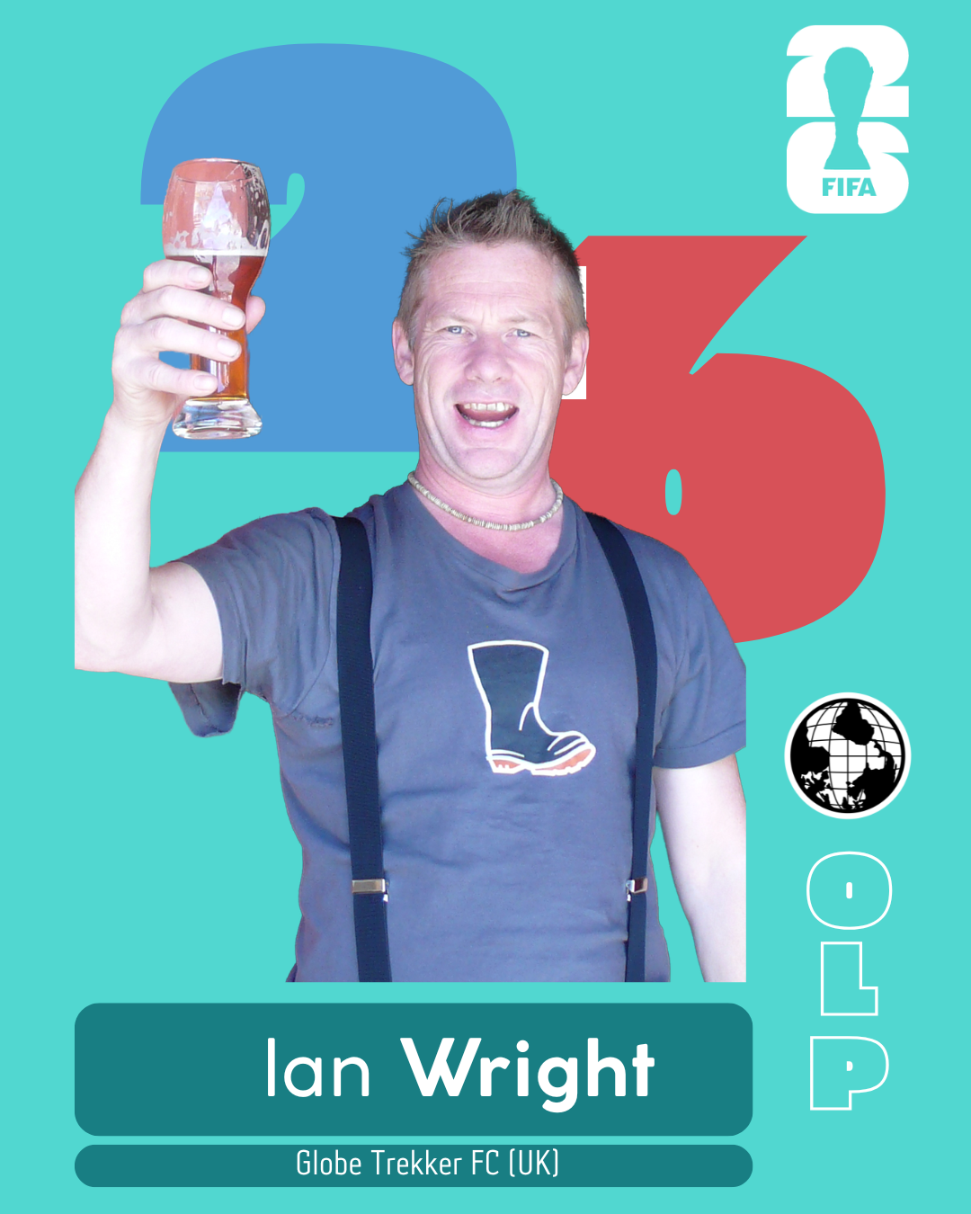 Ian Wright, World Cup sticker