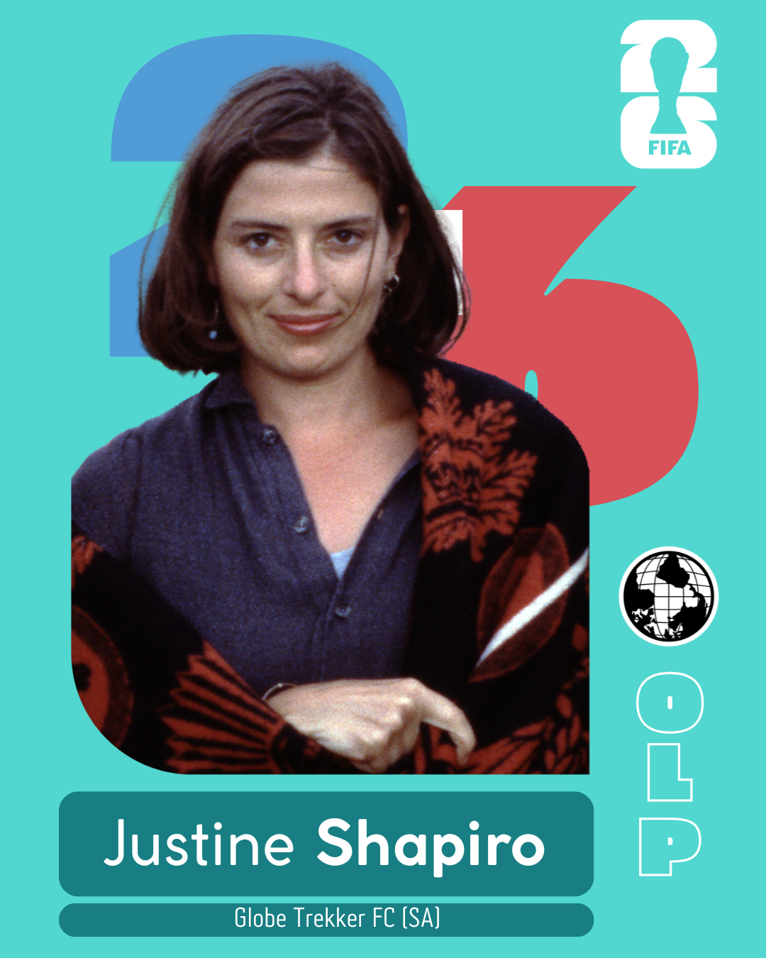 Justine Shapiro, World Cup sticker
