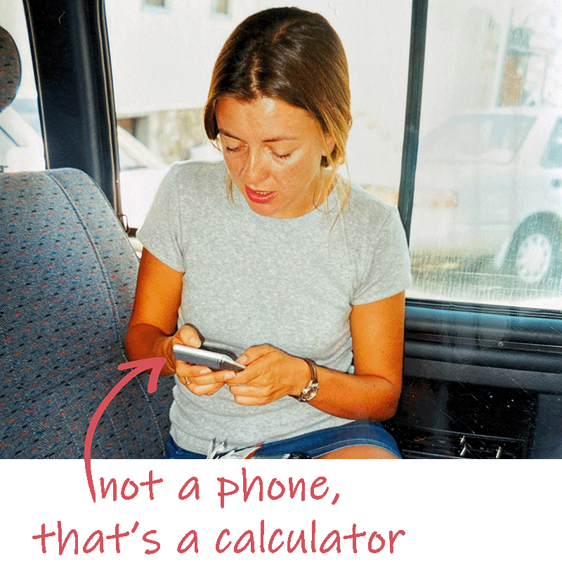 Lonely Planet/Globe Trekker producer on a calculator