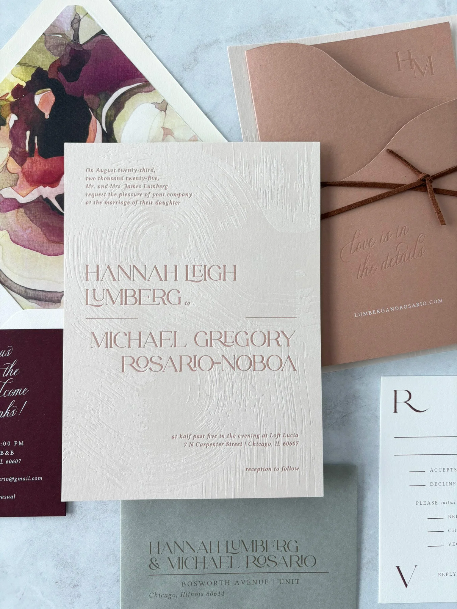 Chicago Weddings Letterpress Bree Moore Design