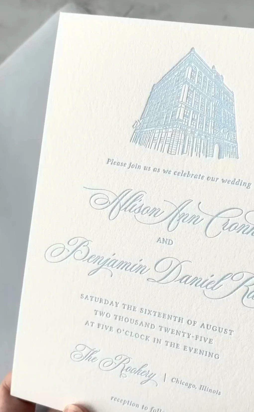 Chicago Weddings Letterpress Bree Moore Design