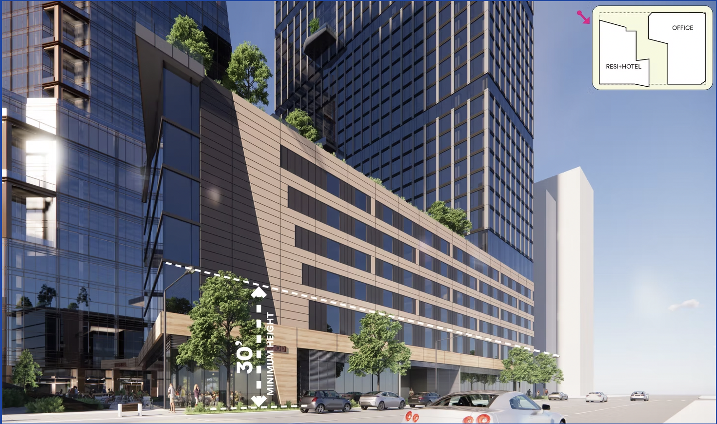 30-Foot Podium Facing Arapahoe