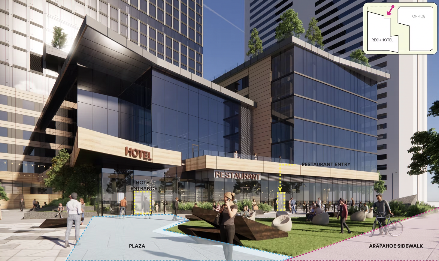 Central Public Plaza & Restaurant Entry