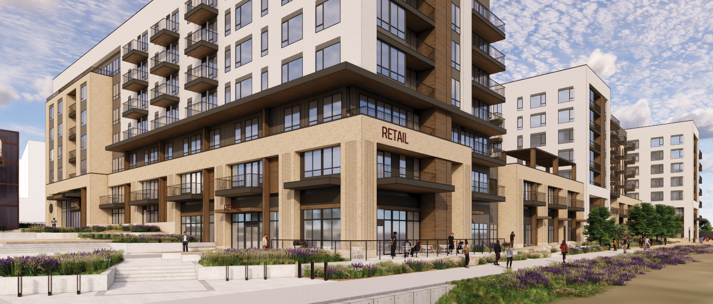 Broadway Station Block 1 Lot 1 - Urban Design - View from Promenade.png