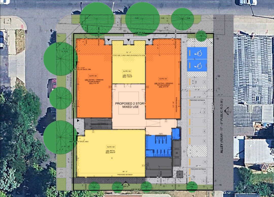 Site Plans Sourced from 4700 E Colfax Ave Site Development Application