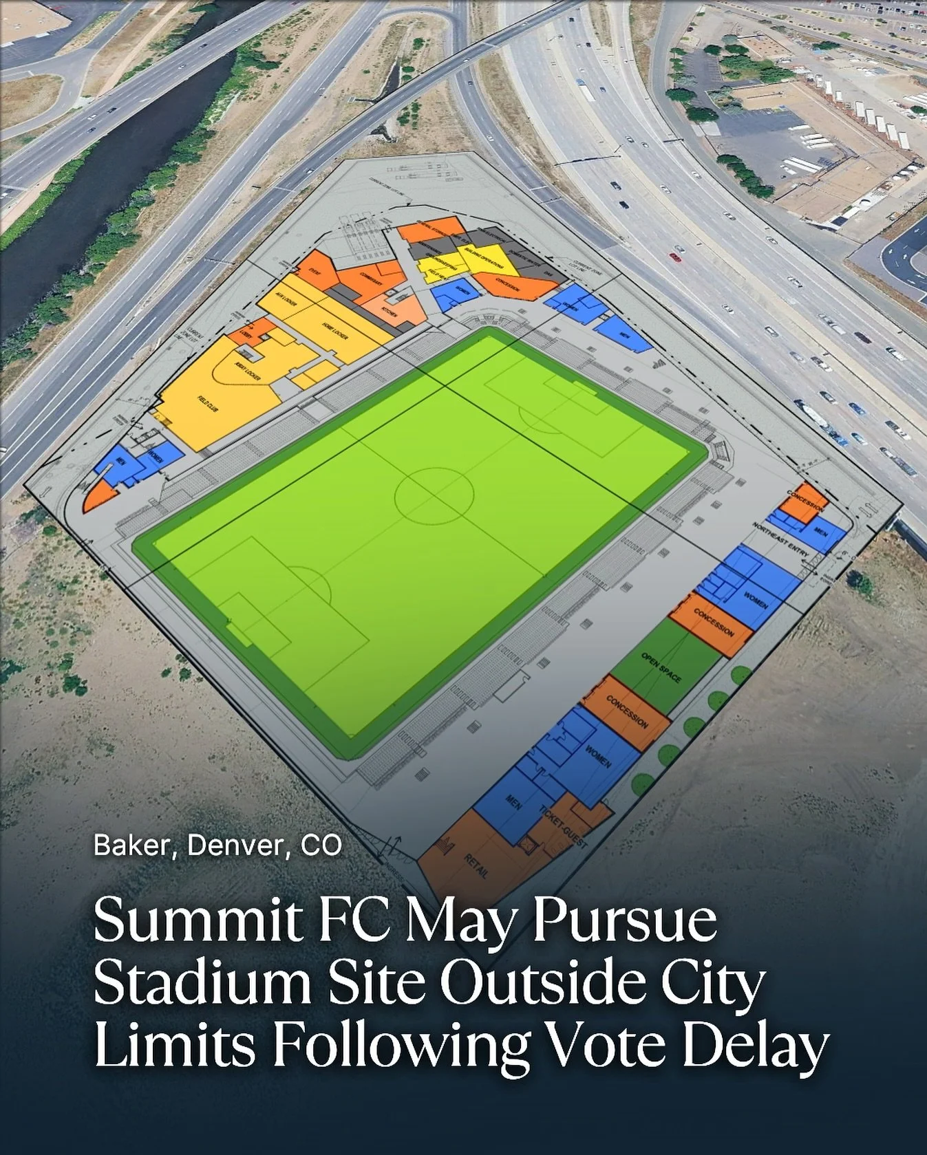 Should Denver Summit FC move their new stadium outside Denver if the Santa Fe Yards plan continues to stall?

The team says it may explore stadium sites outside Denver after City Council delayed a key vote tied to funding the Santa Fe Yards project. 