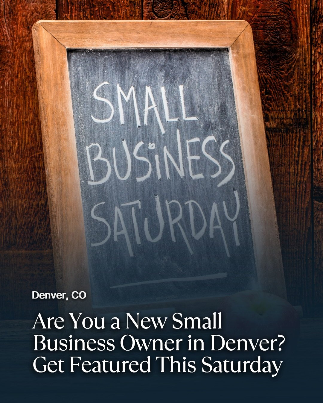 This Saturday is Small Business Saturday, and we want to highlight a handful of new and emerging small businesses across the Denver metro area.

If you&rsquo;ve been open for two years or less, we&rsquo;d love to learn more about what you&rsquo;re bu