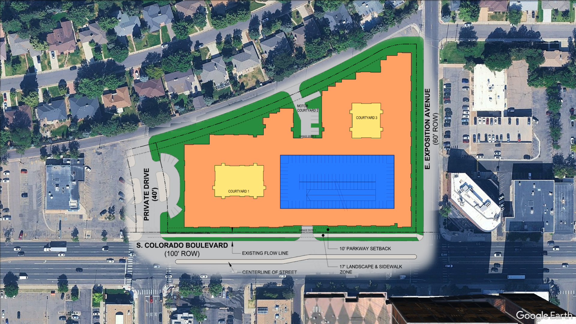 New Concept Plans Filed for Belcaro Shopping Center Redevelopment