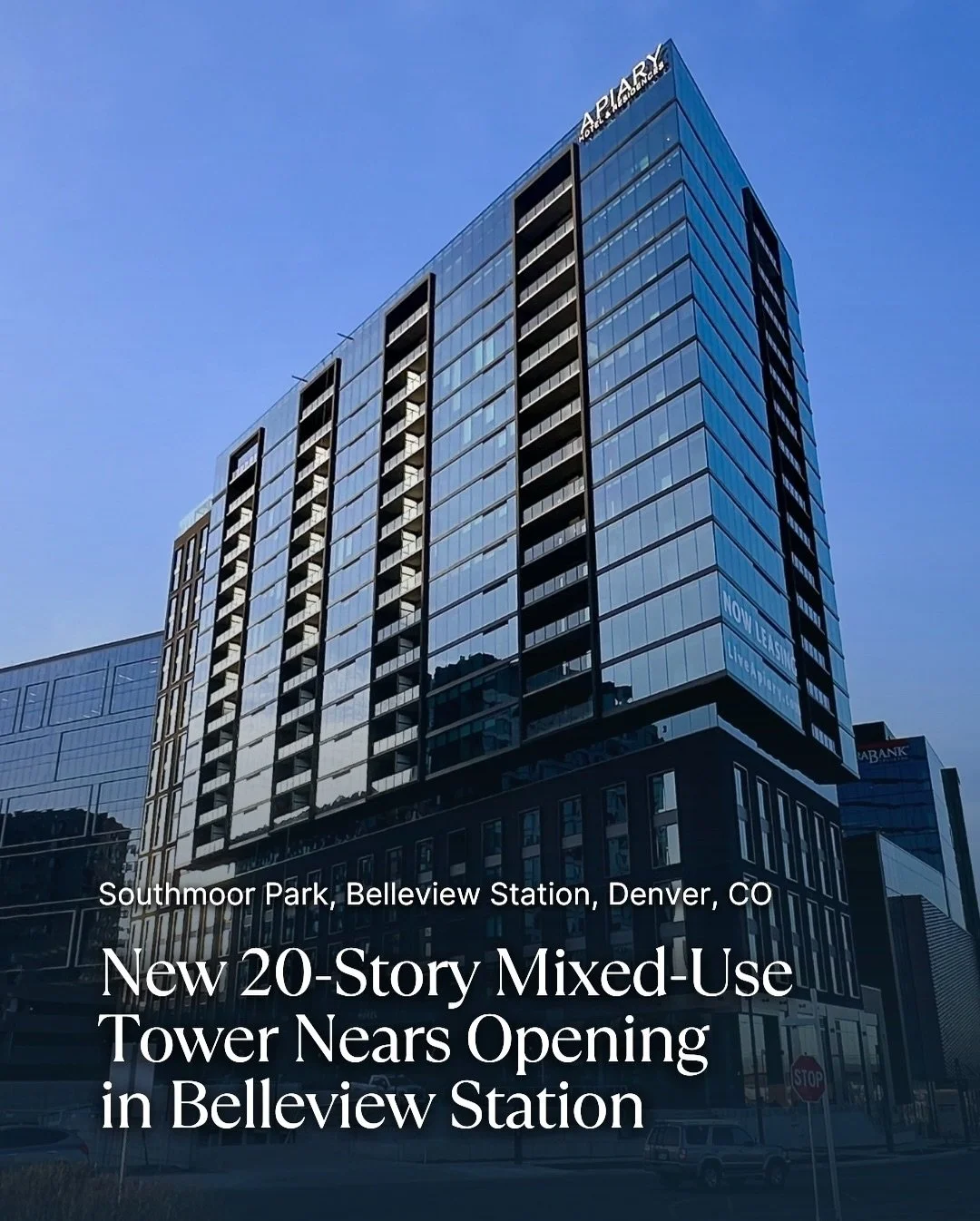 New construction photos offer a closer look inside a 20-story mixed-use tower taking shape in Belleview Station.

The project includes 193 for-rent apartment homes, a hotel, and a mix of food and beverage uses, contributing to the area&rsquo;s ongoin