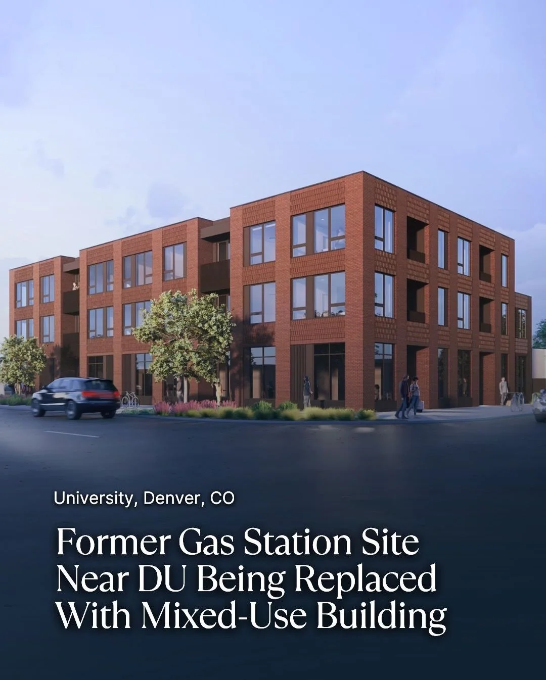 A long vacant corner at Evans and Gilpin is finally being rebuilt.

The James is rising in Denver&rsquo;s University neighborhood, replacing a former gas station site with an 18 unit residential building and ground floor retail.

While modest in size