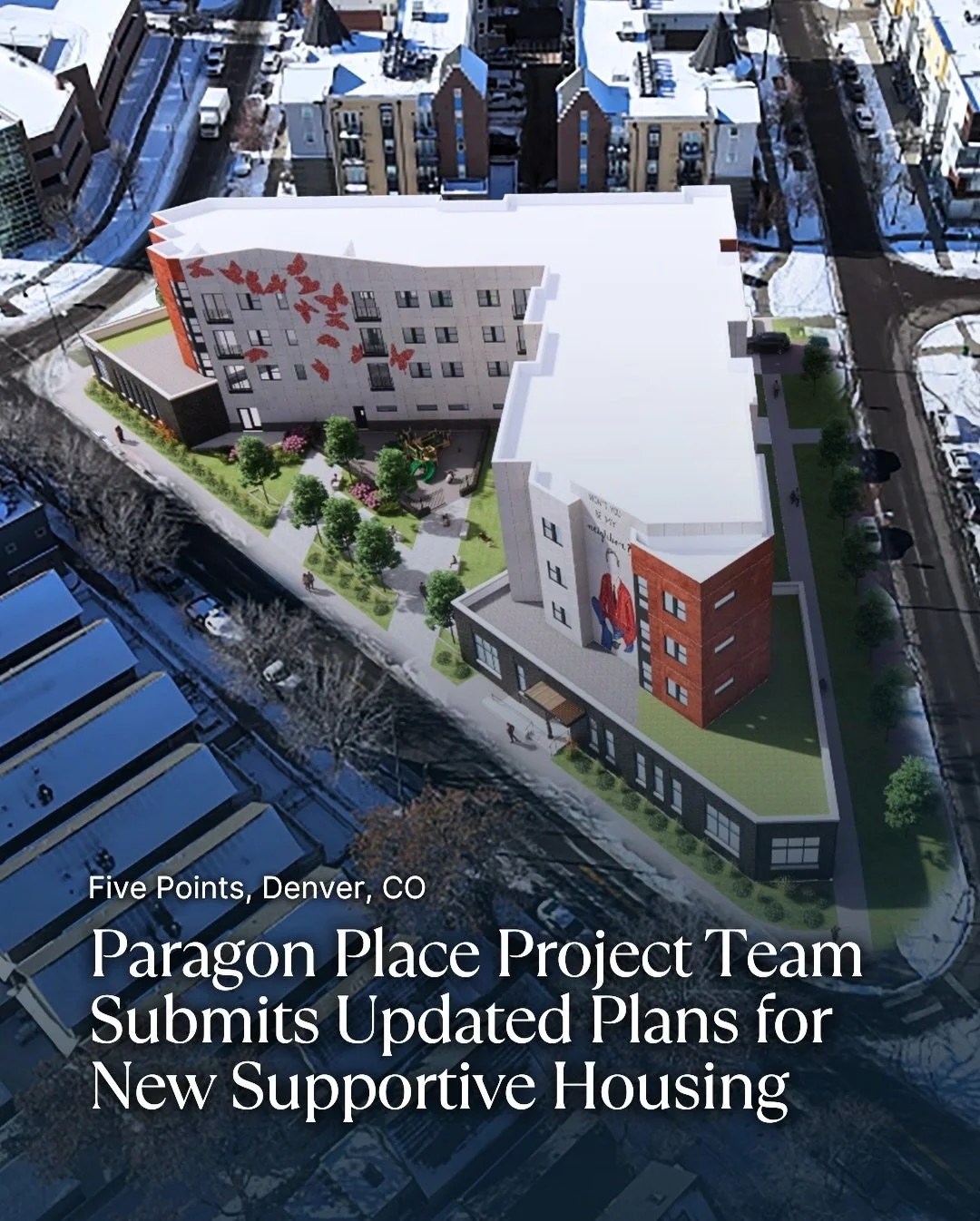 Plans have been submitted for Paragon Place, a new supportive housing development proposed at 2205 N. Washington Street in central Denver.

The project would bring 55 income-restricted housing units to a currently vacant corner site near Washington S
