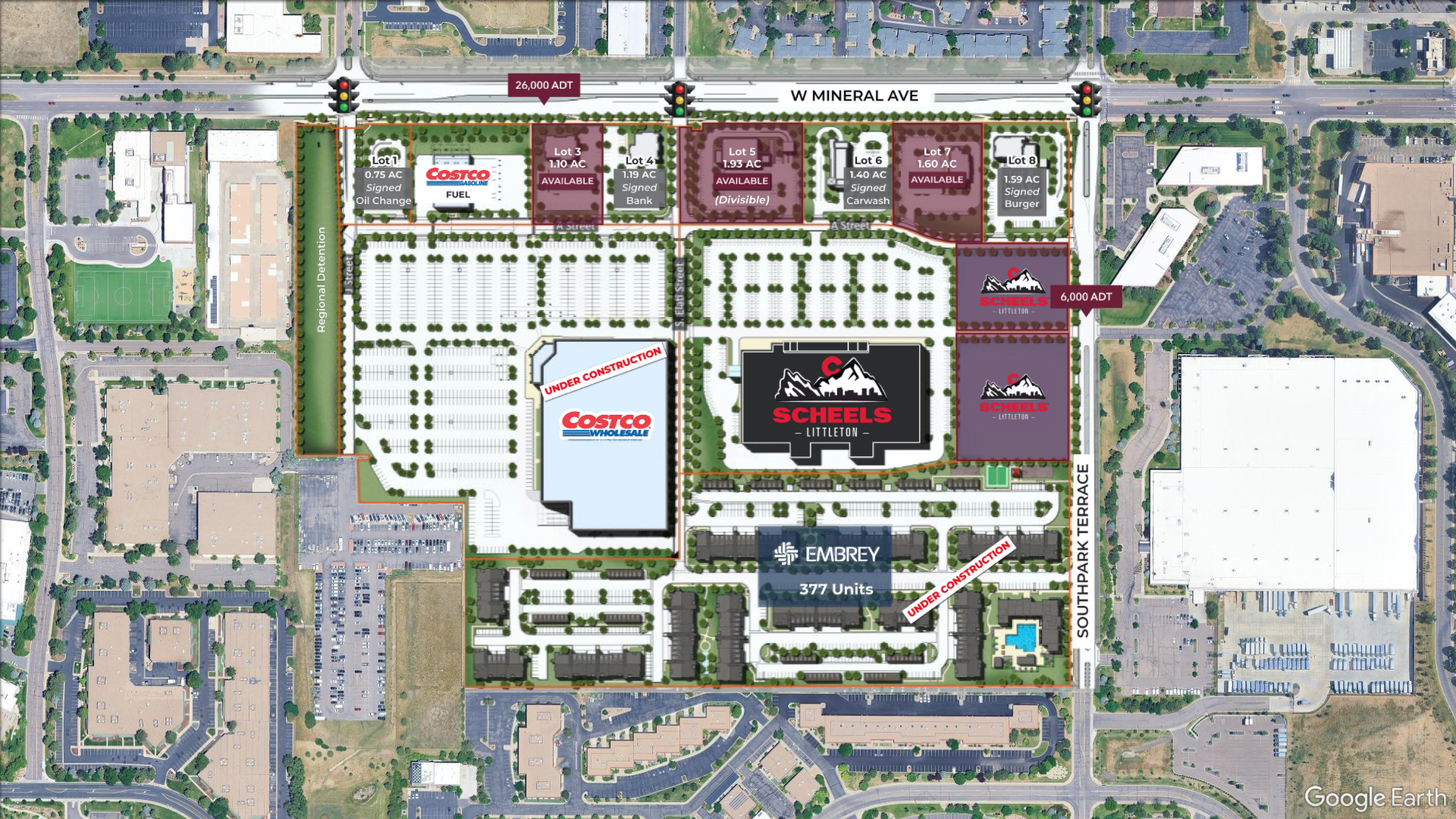 Costco Construction Moves Forward as 300,000-Square-Foot Scheels Joins Mineral Place Redevelopment