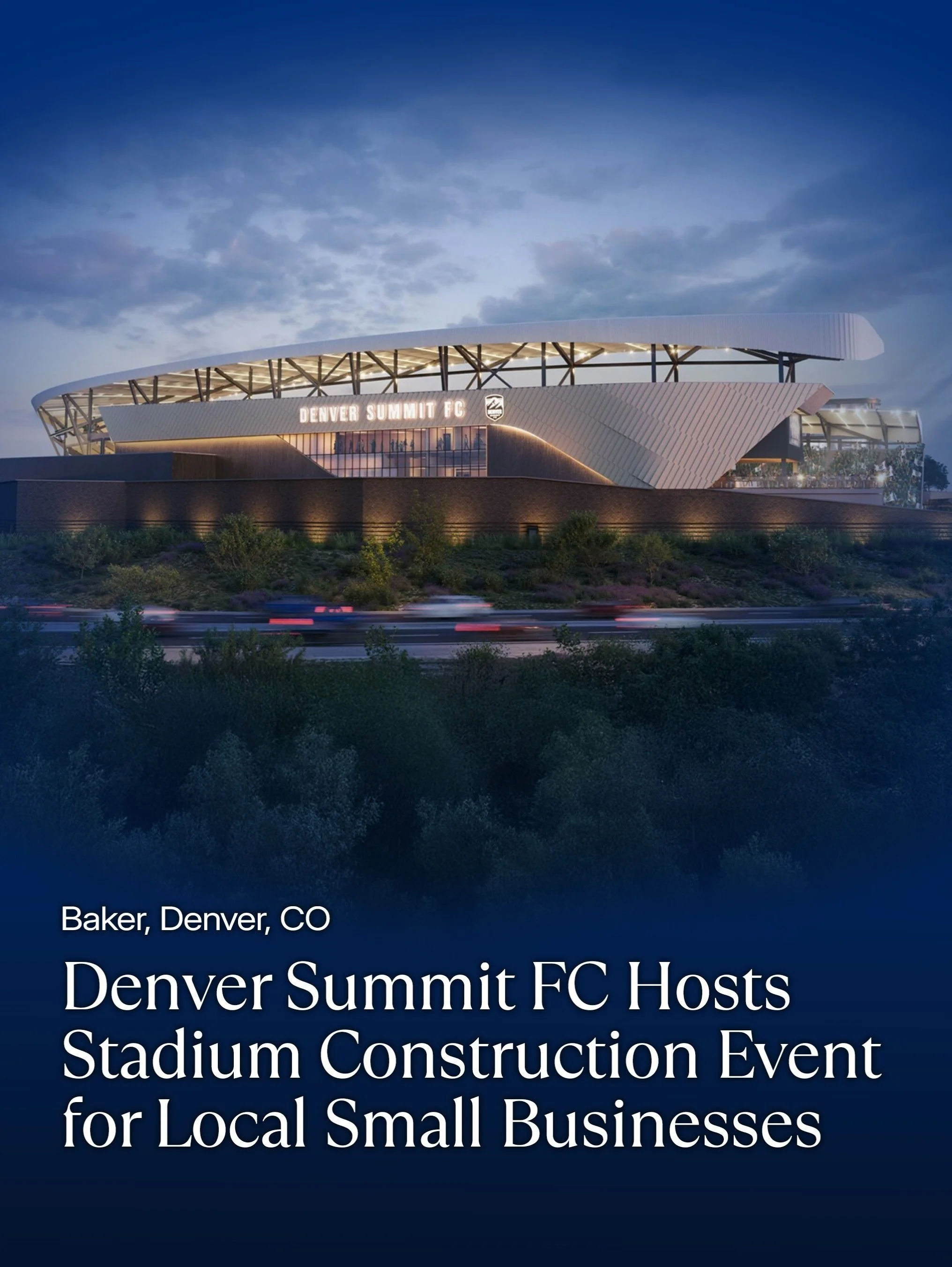 Want to get involved in building Denver Summit FC&rsquo;s new stadium?

@denversummit_fc, @mortenson_construction, and Gratacon are inviting local small businesses and construction trade partners to an event tomorrow morning, October 29, focused on o