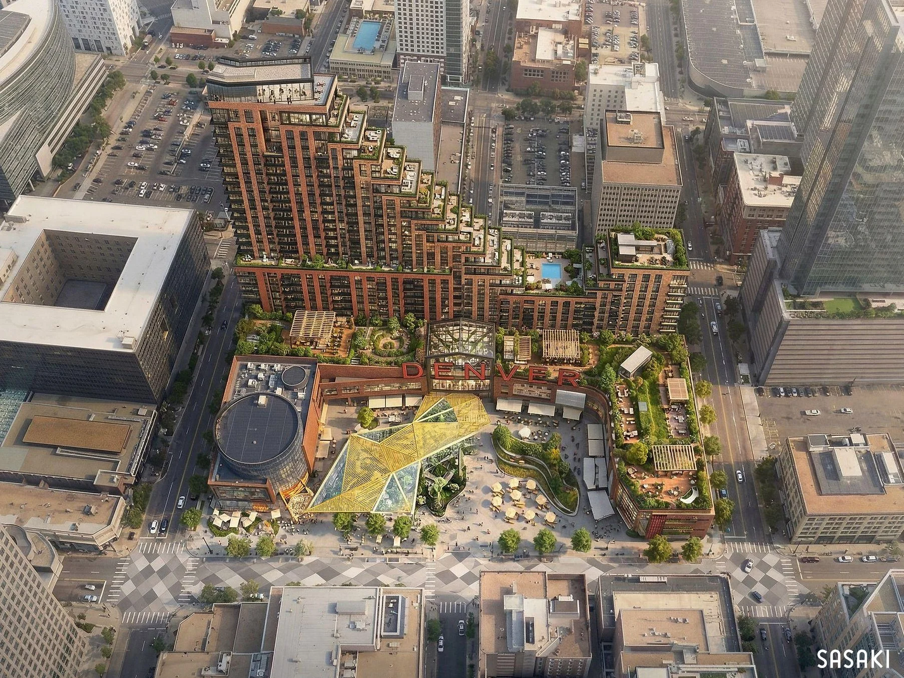 What Could the Denver Pavilions Become? Sasaki Shares an Internal Design Study