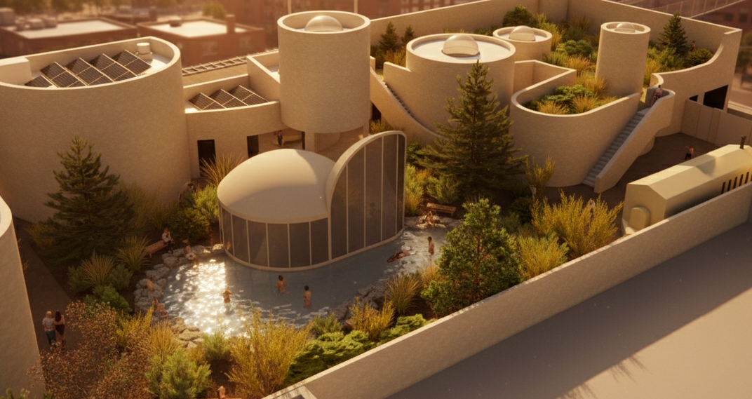 Proposed Coba Bathhouse Would Bring a $27 Million Wellness Campus to Lincoln Park