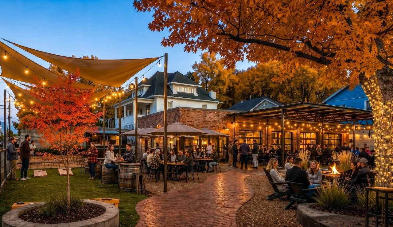 New Renderings Reveal Vision for Community Beer Garden at Former Sloan's Lake Gas Station