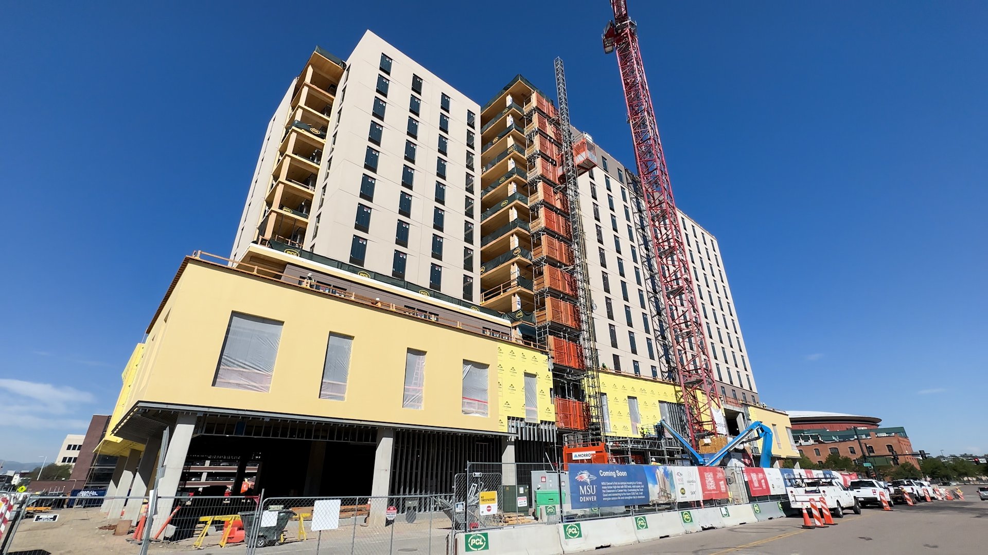 MSU Denver's First Student Housing Community Continues Taking Shape as Summit House Rises Downtown