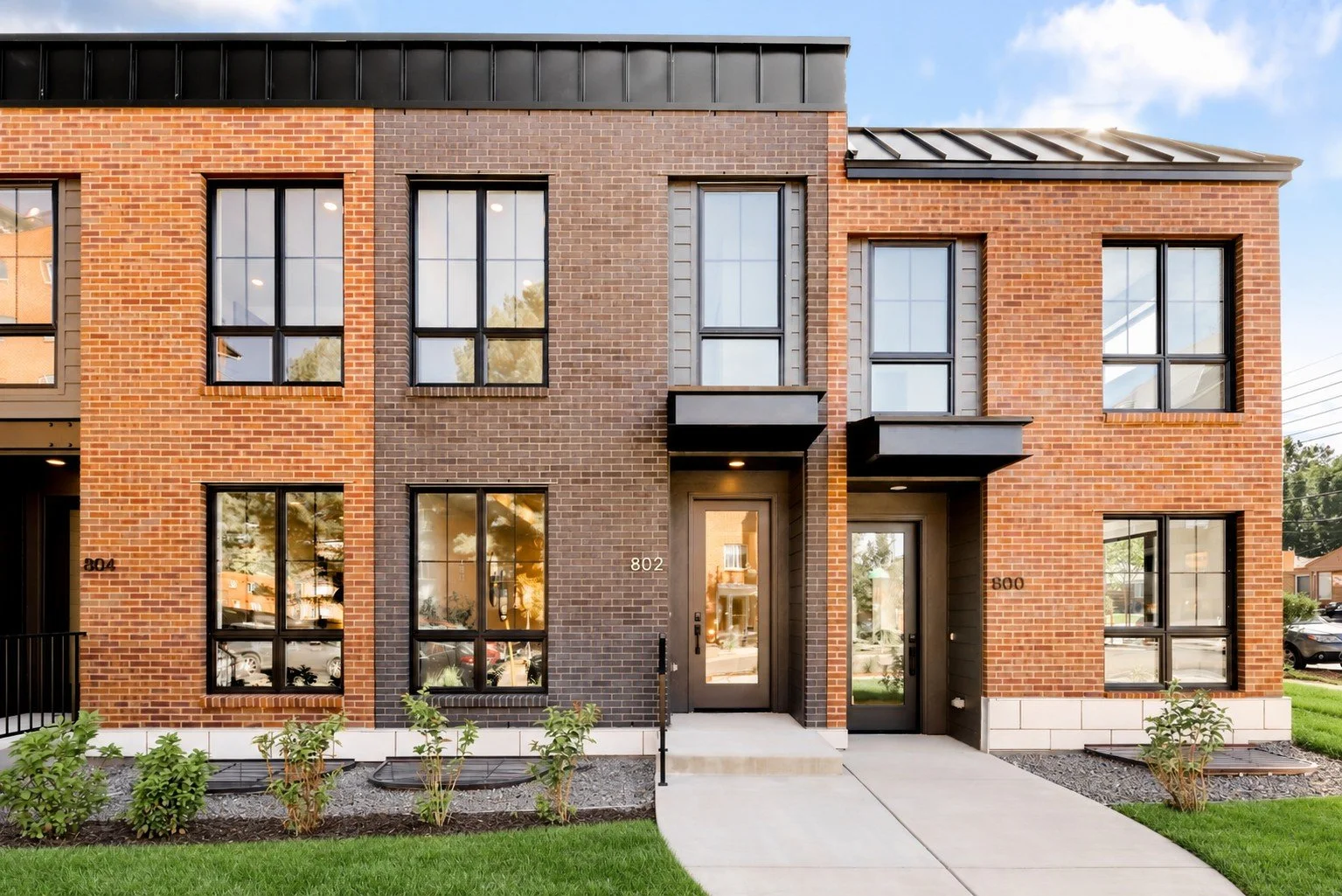 Construction Wraps Up on Dahlia Twelve Townhomes Along Dahlia