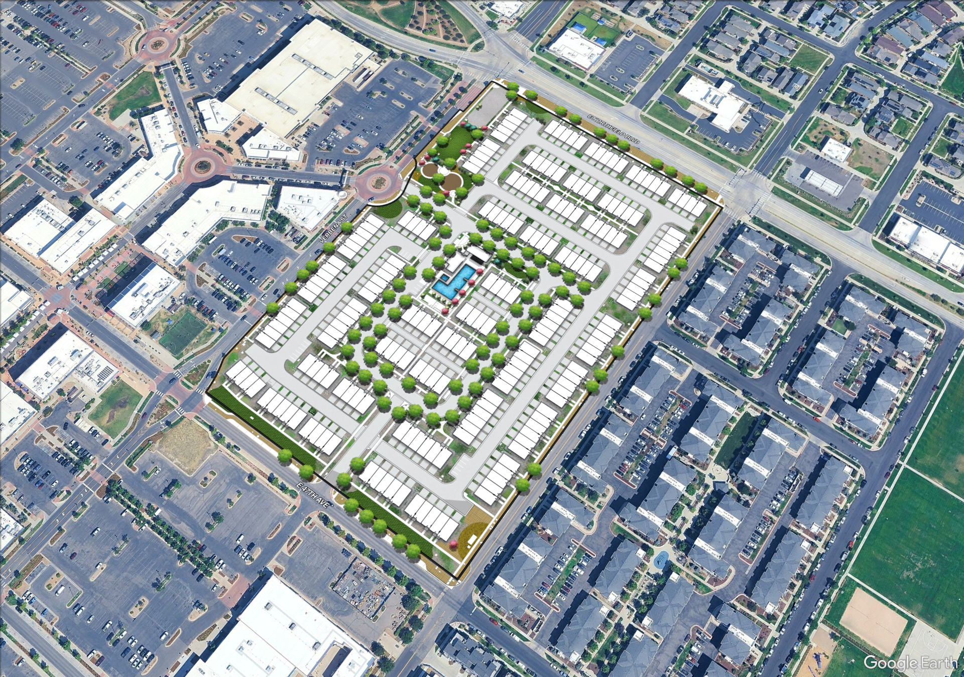 Updated Plans Reveal Changes to 217-Townhome Development Near the Shops at Northfield