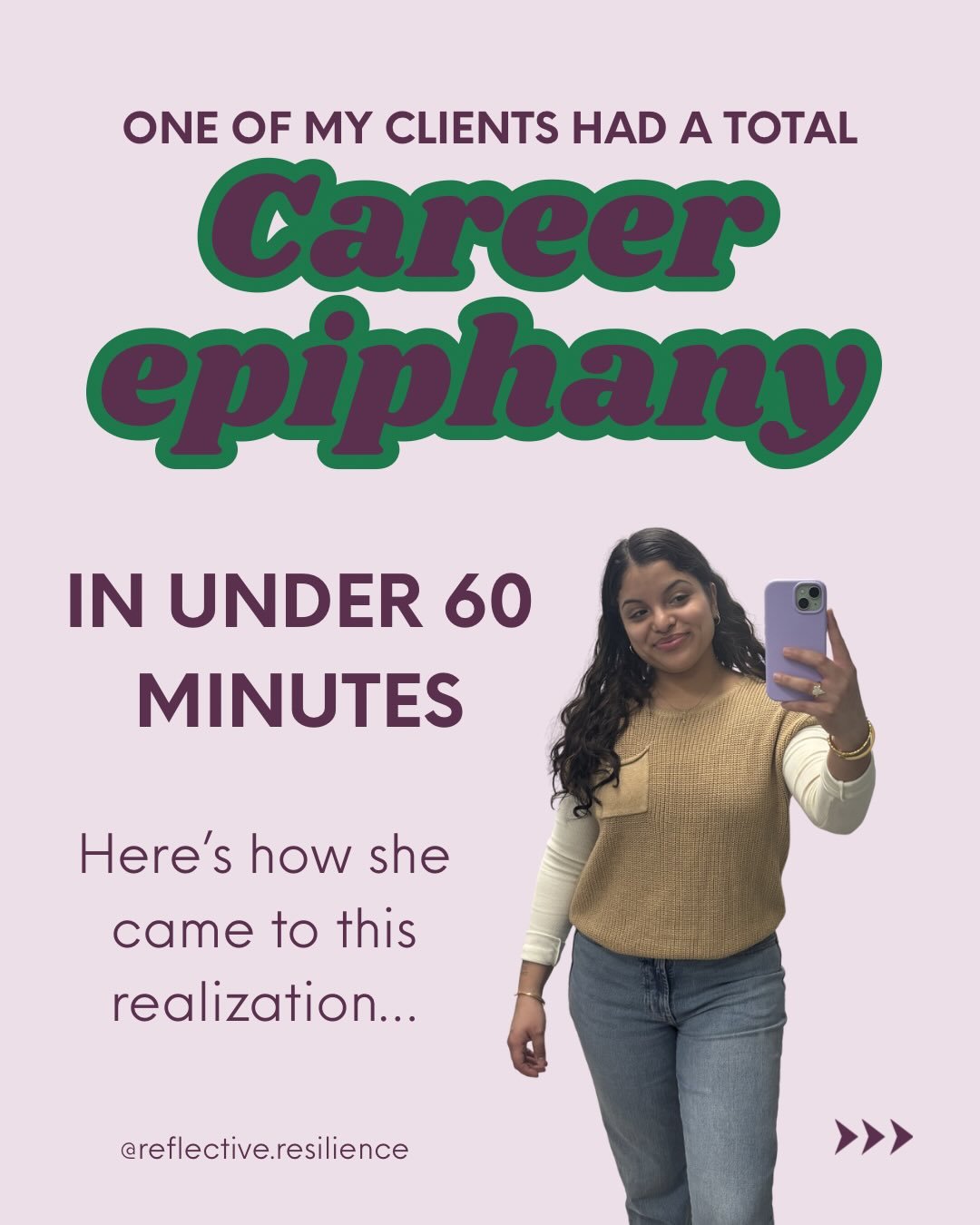 Talk about a REALIZATION🤯
&bull;
Imagine being able to discover exactly what it is that doesn&rsquo;t feel satisfying in your life and with a supportive coach, mindfulness techniques, &amp; creativity - you can find yourself taking small steps to cr