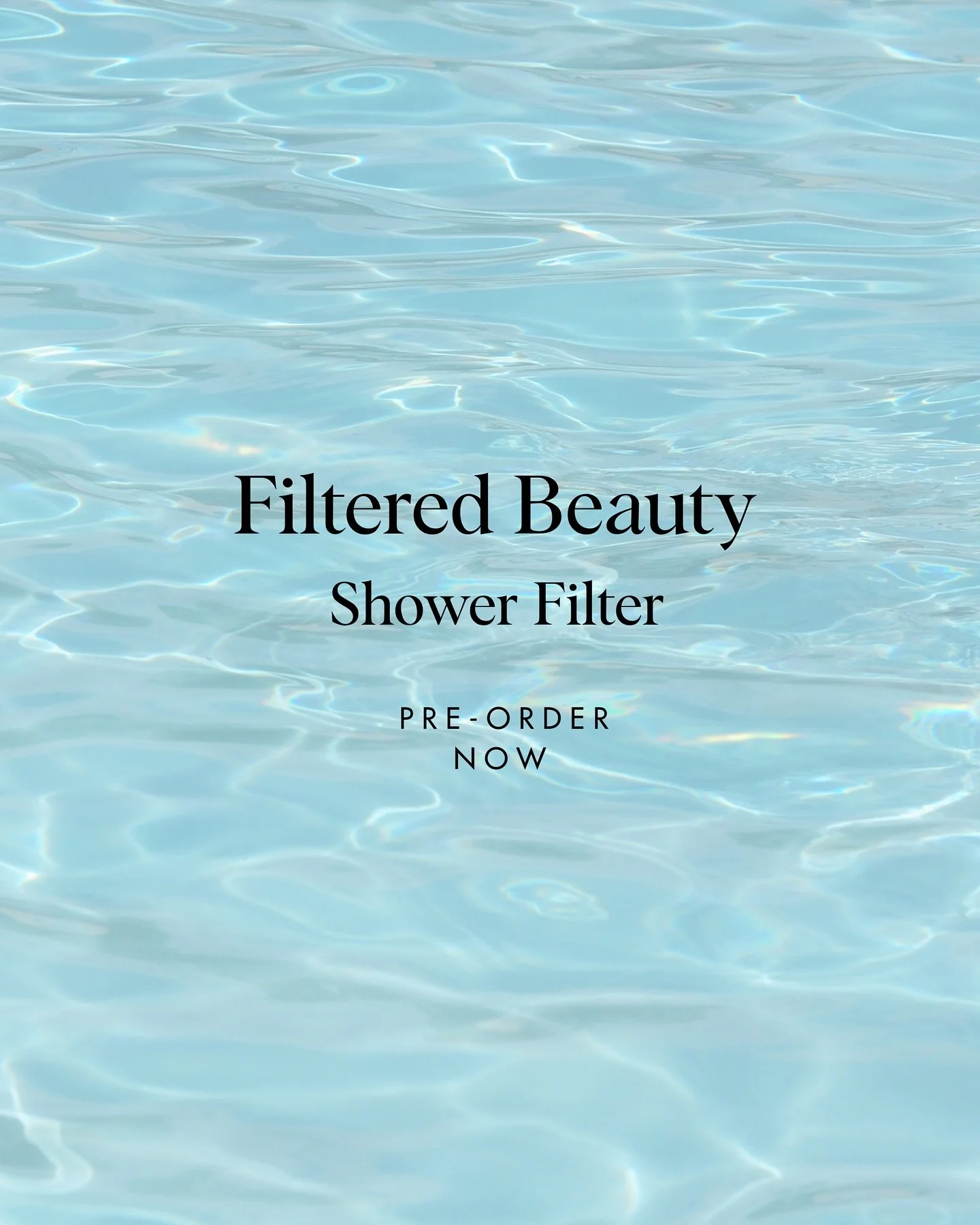 Filtered Beauty Shower Filters are on the way! 🩵 

Up your beauty game with filtered water. Healthy hair &amp; glowing skin is just the beginning ✨