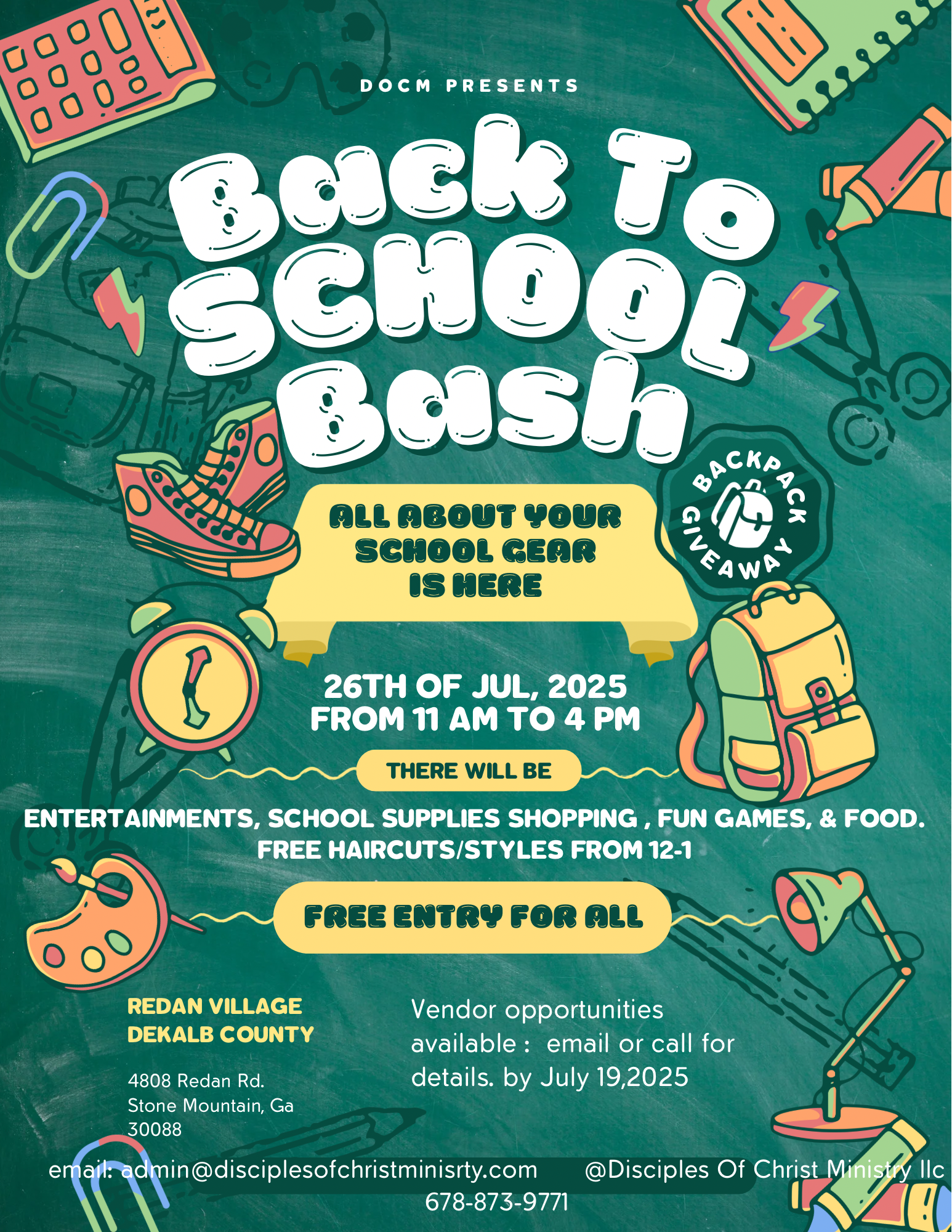 BACK TO SCHOOL BASH</span>