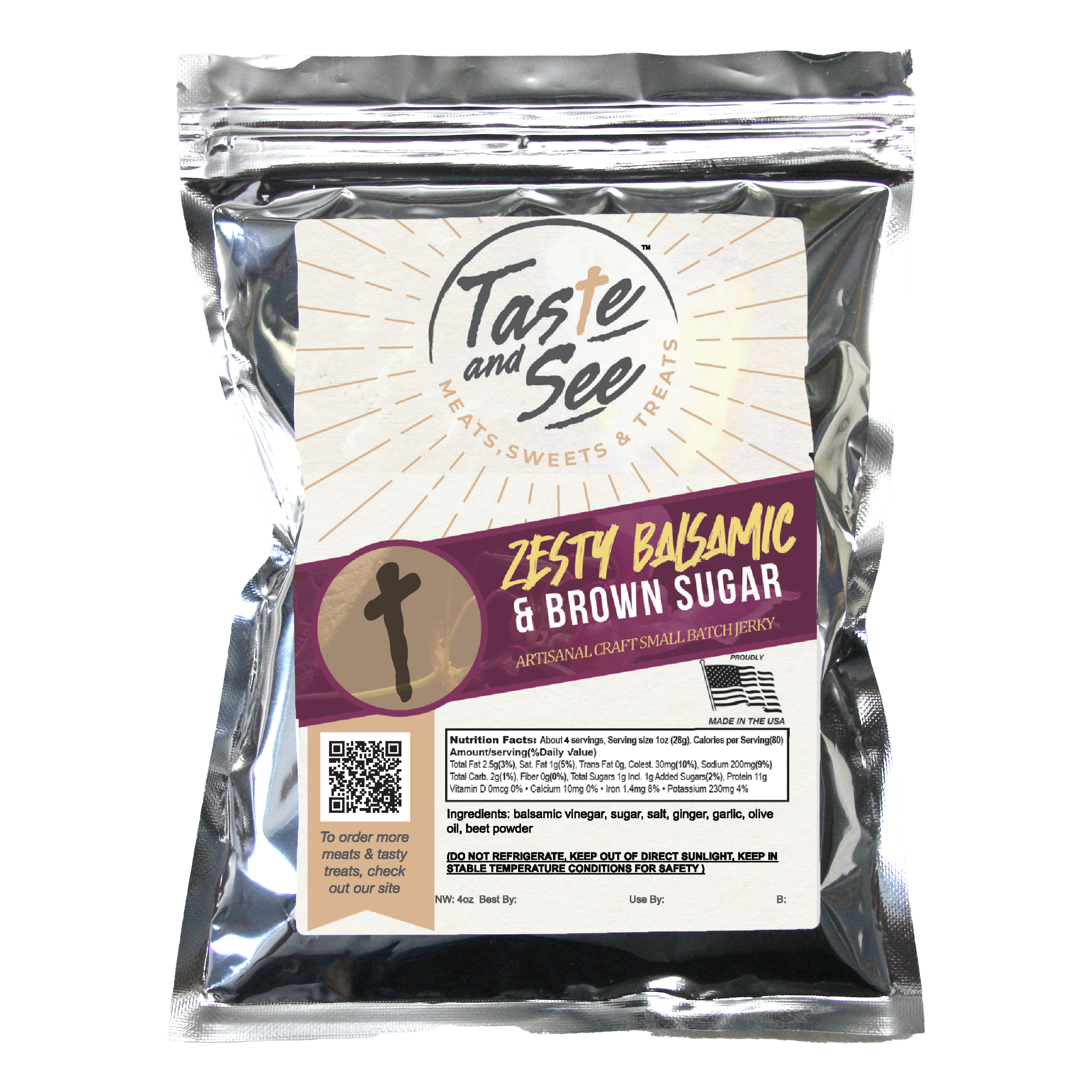 Zesty Balsamic and Brown Sugar Jerky