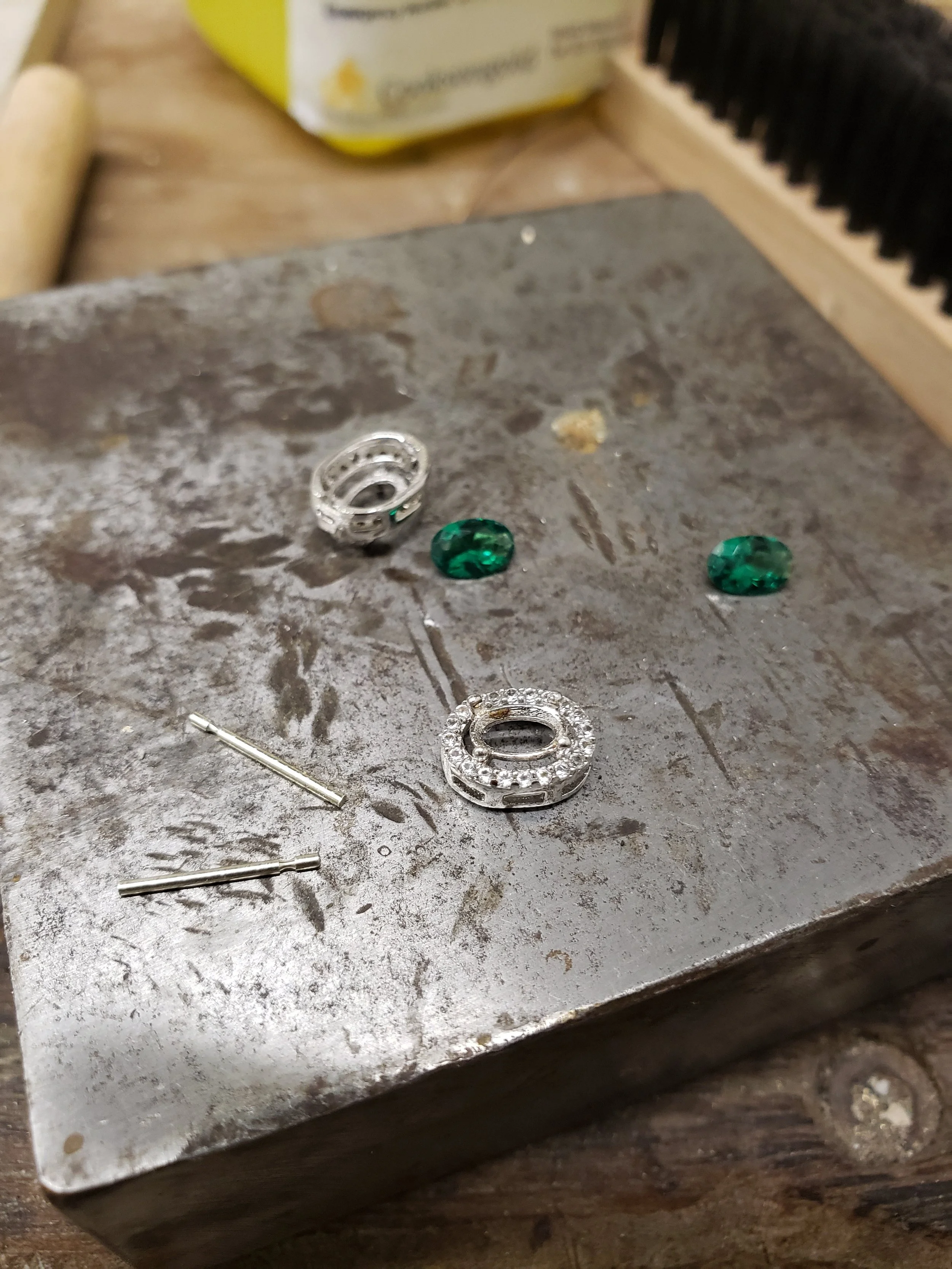 In Progress - Making Links Into Earrings